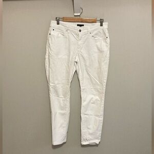 Women’s Eileen Fisher, White Denim Jeans, Size 6